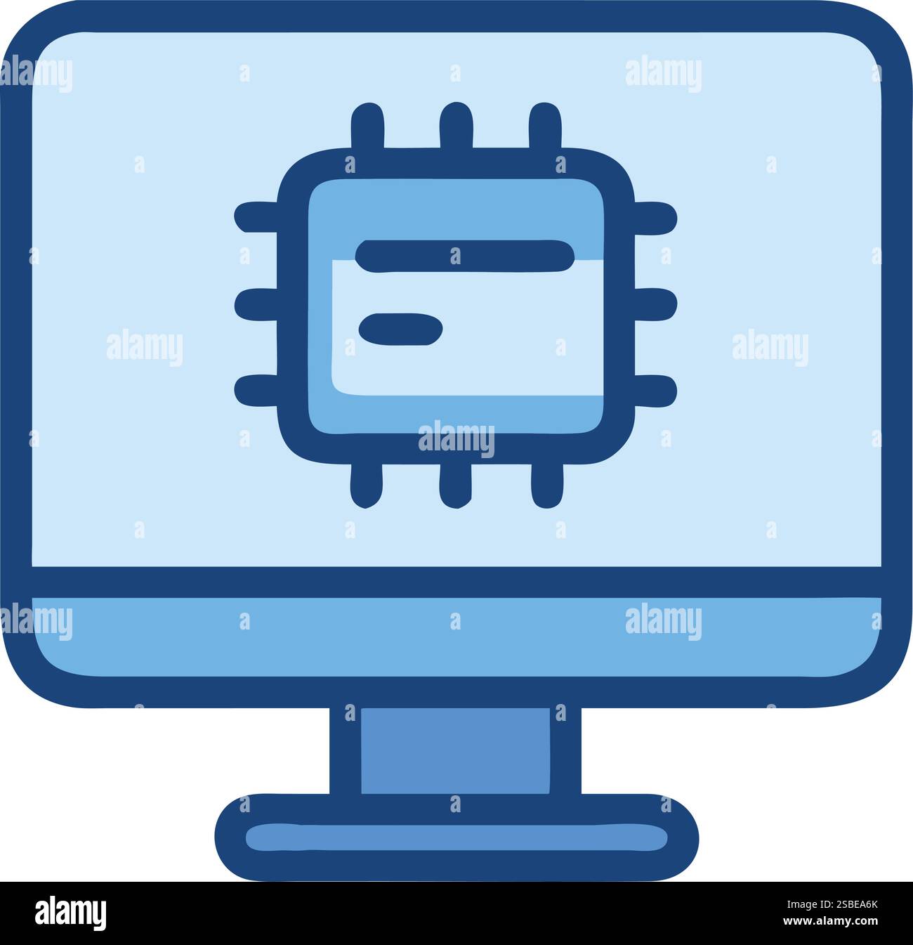 Cloud Computing AI Chip Technology Stock Vector Image & Art - Alamy