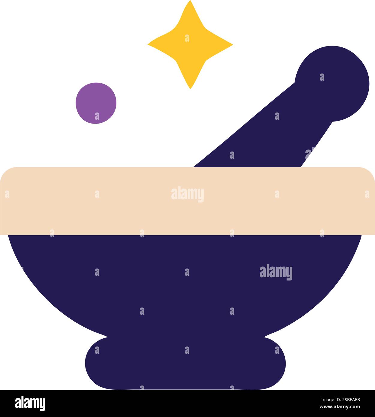Magic Potion Mortar and Pestle Icon Stock Vector Image & Art - Alamy