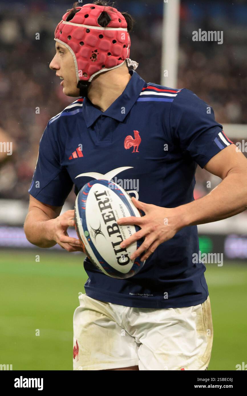 Louis Bielle Biarrey of France during the 2025 Six Nations Championship