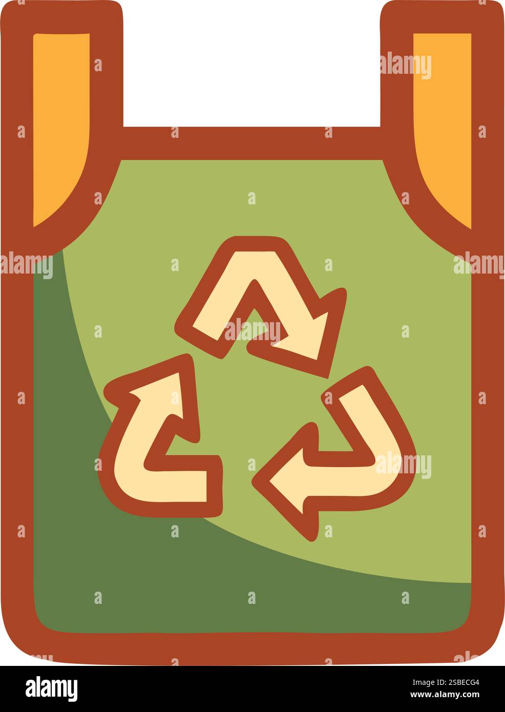 Recycled plastic bag Stock Vector Images - Alamy