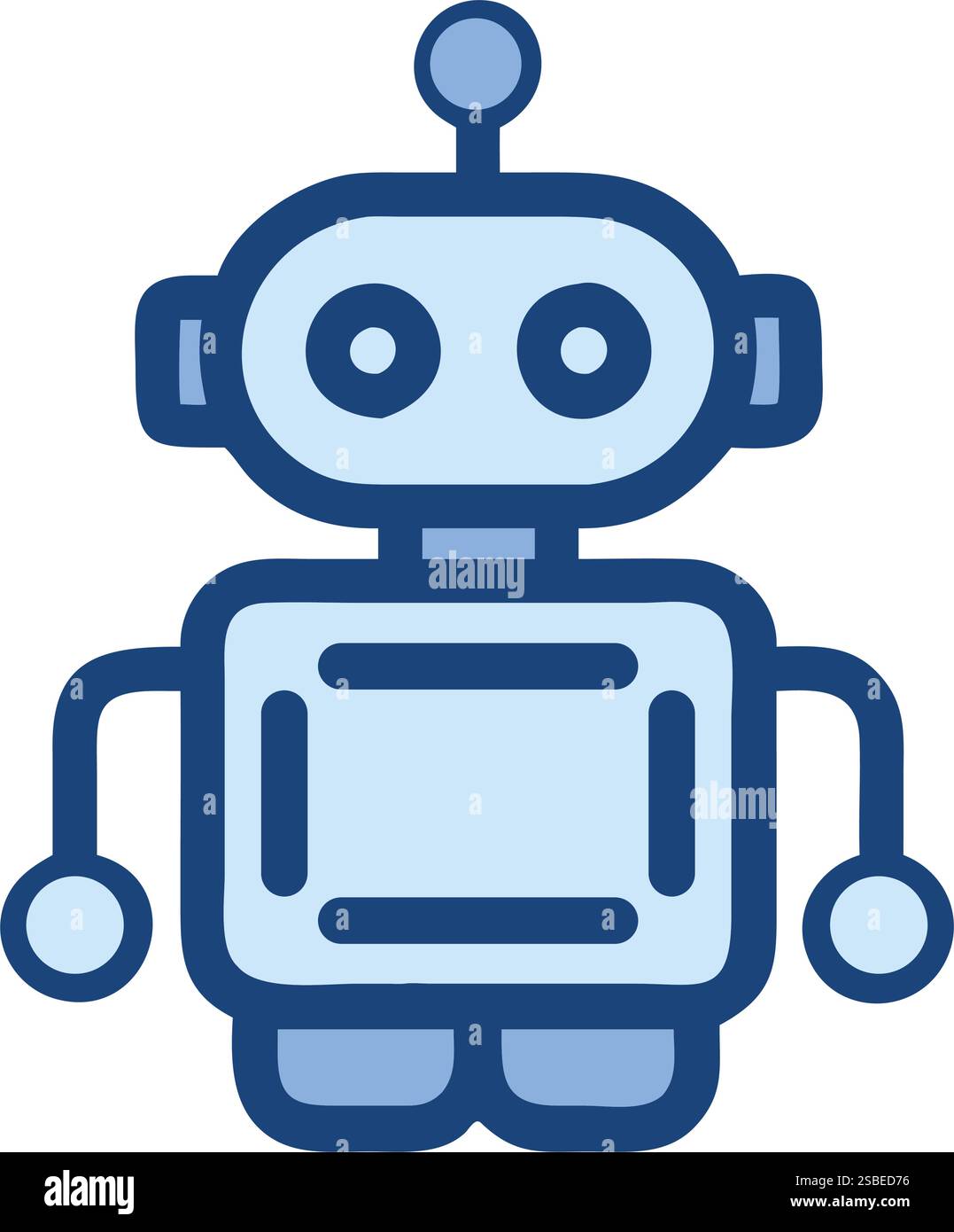 Cloud AI Robot Artificial Intelligence Stock Vector Image & Art - Alamy