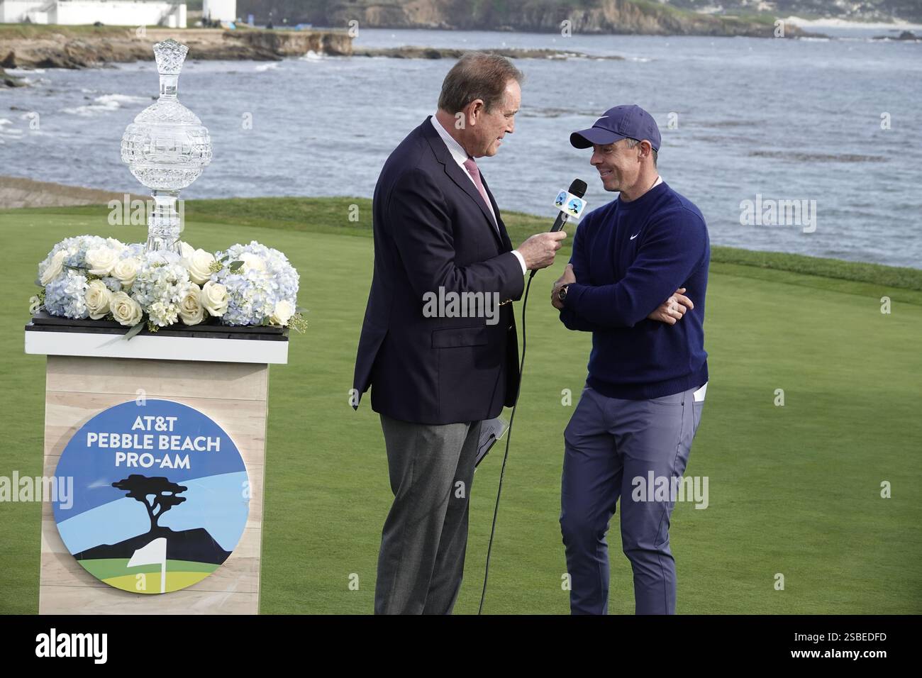 Pebble Beach, California, USA February 2nd, 2025 Rory McIlroy, after