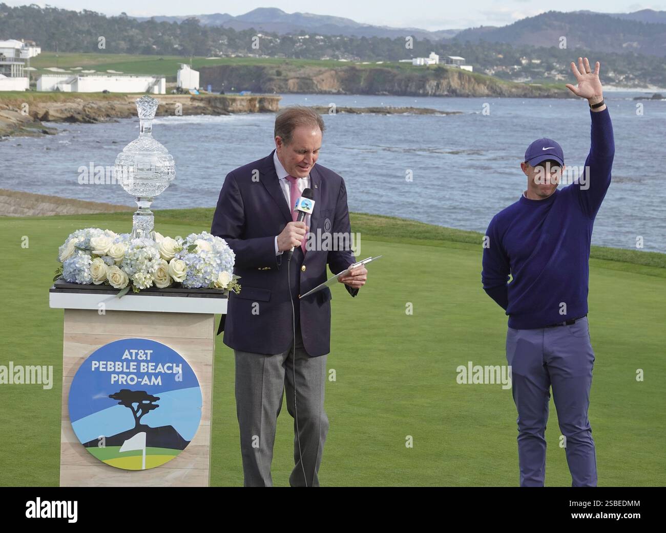 Pebble Beach, California, USA February 2nd, 2025 Rory McIlroy, after