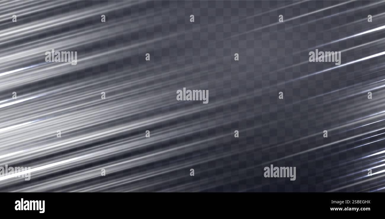 White speed rays, light neon flow, zoom in motion effect, silver glow ...