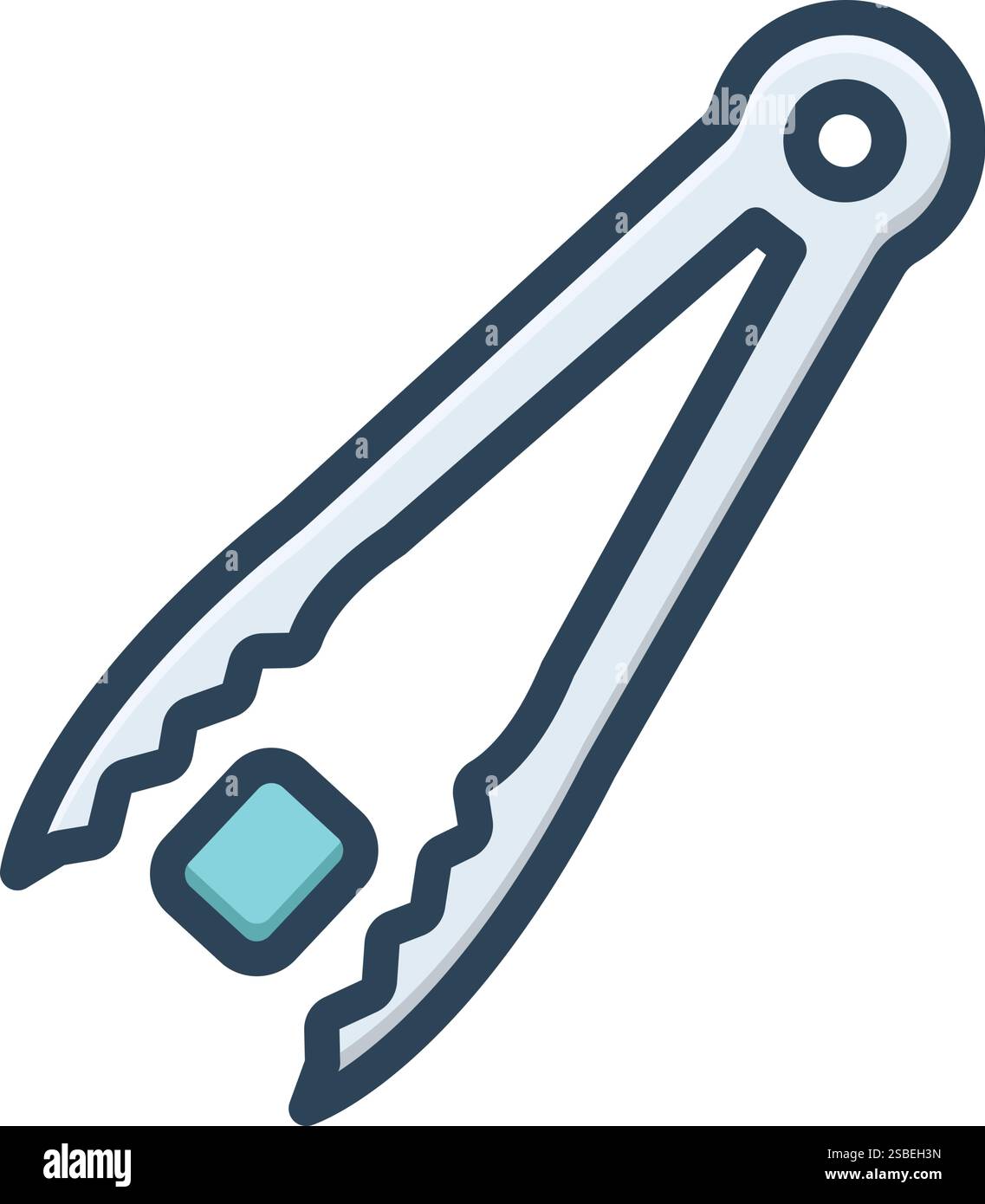 Icon for tongs, pincer Stock Vector