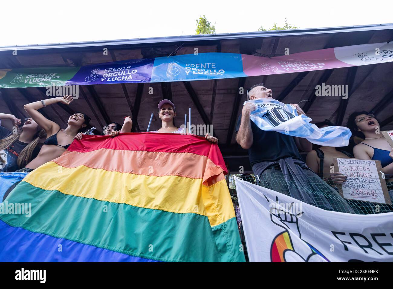 Lgbt rally float hi-res stock photography and images - Alamy