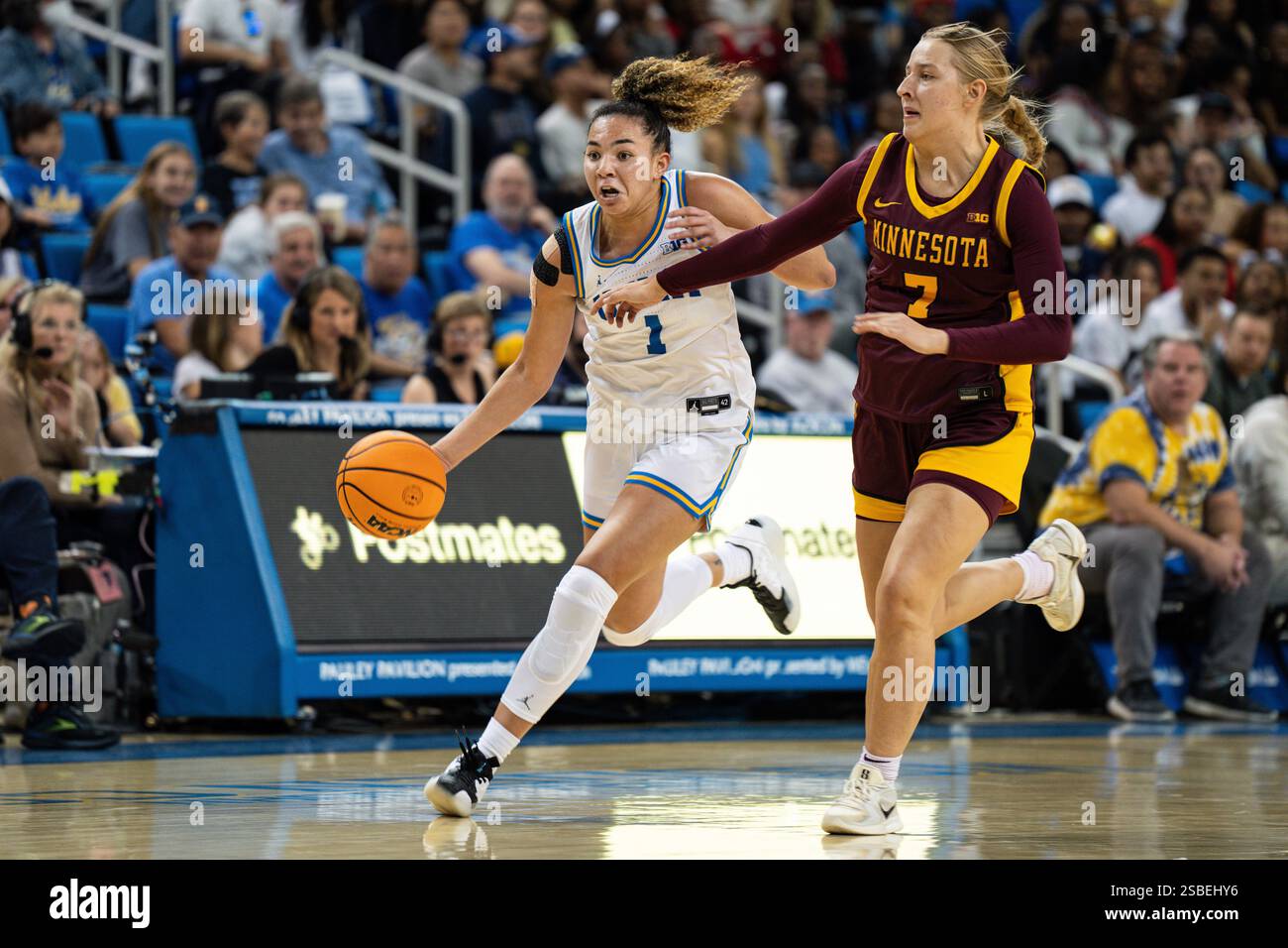 Westwood, United States. 02nd Feb, 2025. UCLA Bruins guard Kiki Rice (1 ...