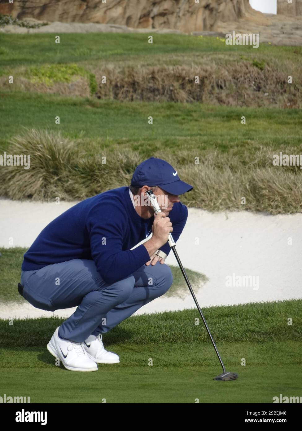Pebble Beach, California, USA February 2nd, 2025 Rory McIlroy on the