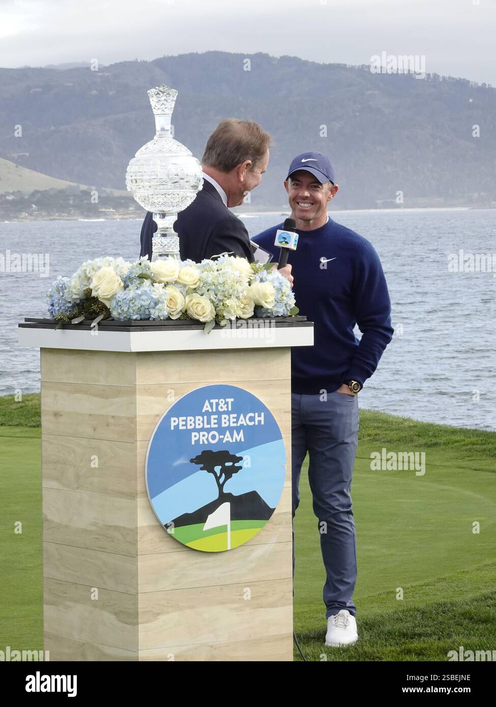 Pebble Beach, California, USA February 2nd, 2025 Rory McIlroy talking