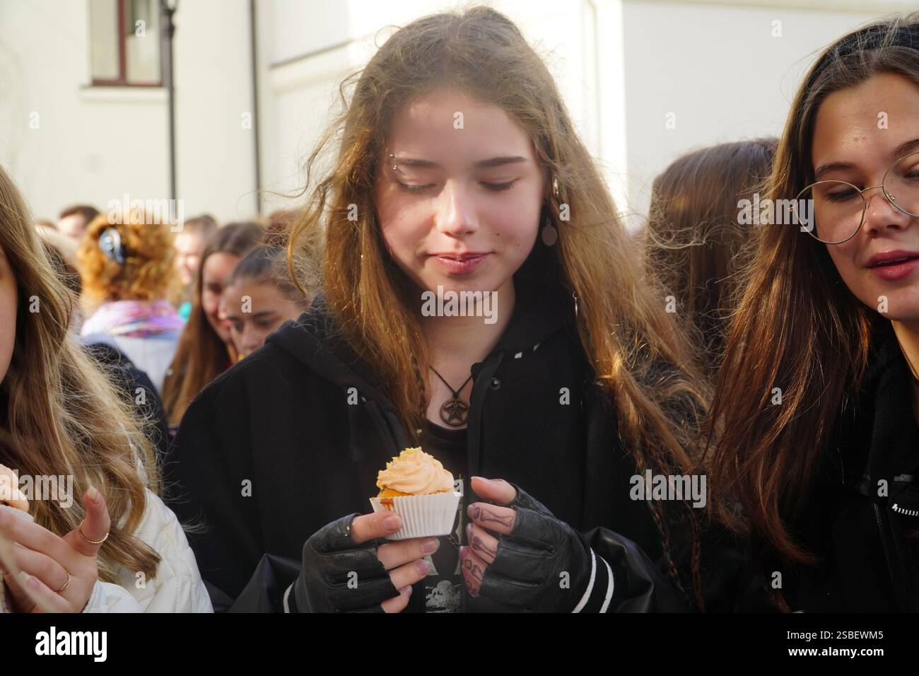 Food Industry Day, Lutsk, Ukraine Separate structural unit "Volyn Vocational College of the National University of Food Technologies" 10/12/2023 Stock Photo