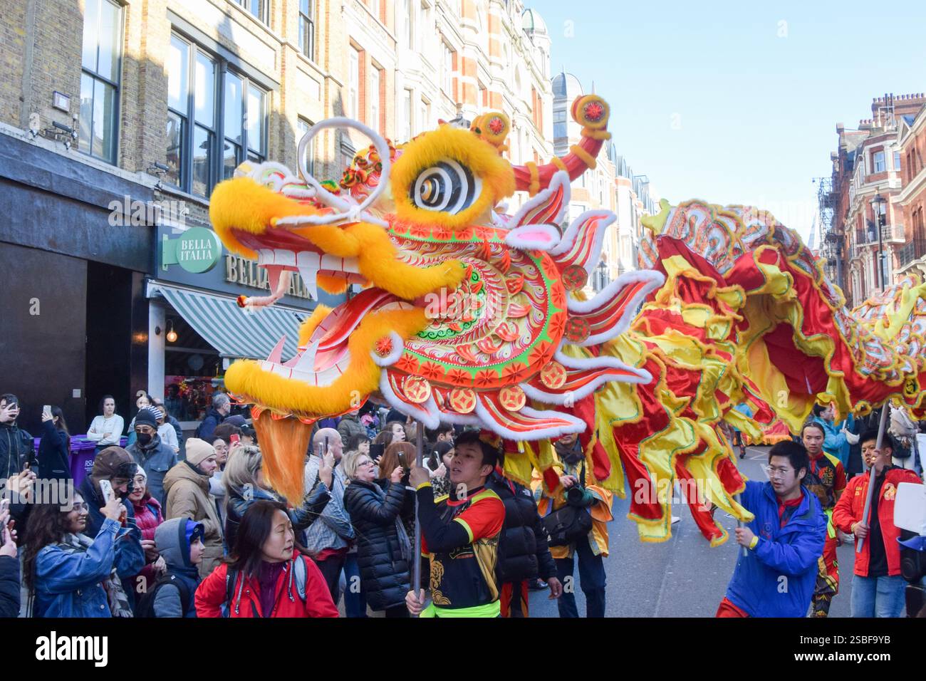 London, UK. 2nd February 2025. Performers entertain the crowds with a
