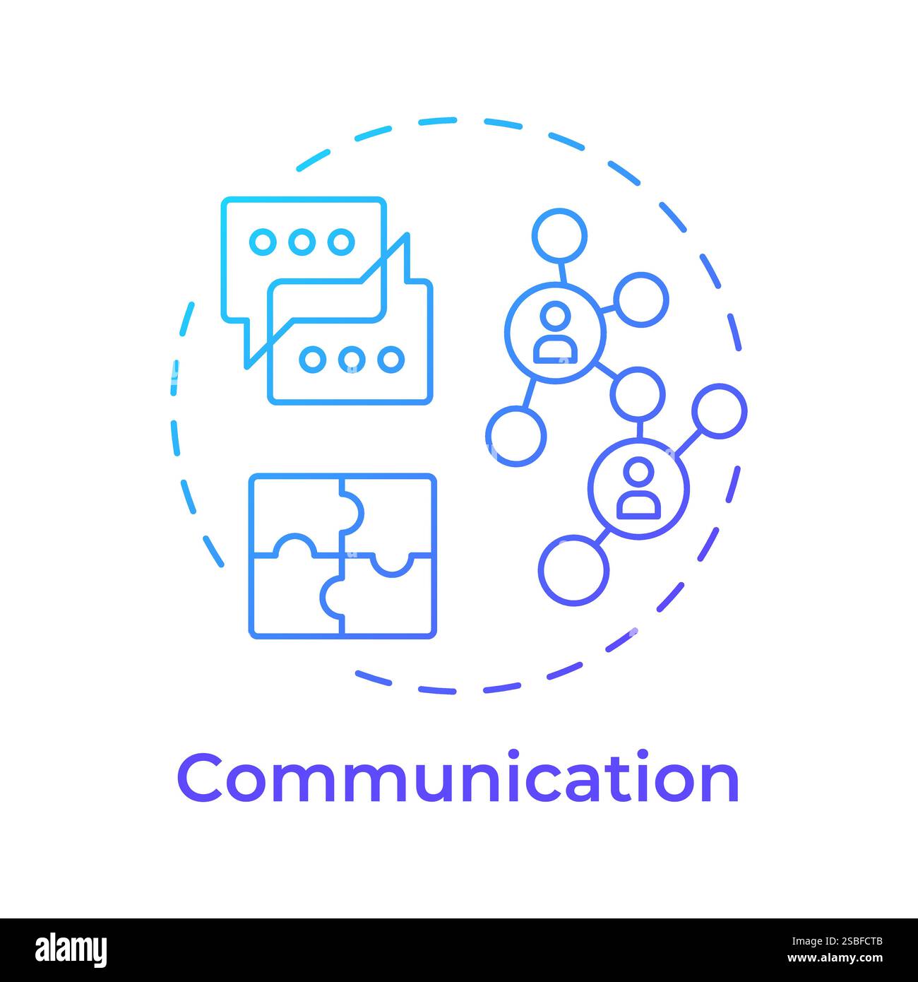 Communication blue gradient concept icon Stock Vector Image & Art - Alamy