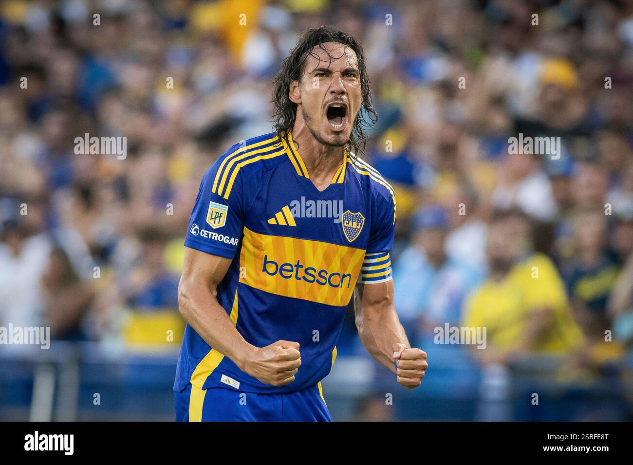 Buenos Aires Argentina 02nd Feb 2025 Edinson Cavani Of Boca Juniors buenos-aires-argentina-02nd-feb-2025-edinson-cavani-of-boca-juniors