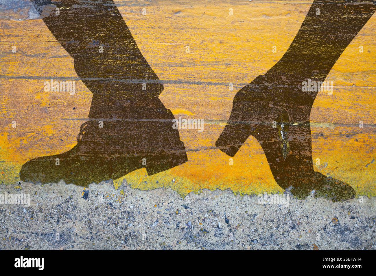 Woman walking away from man divorce hi-res stock photography and images ...