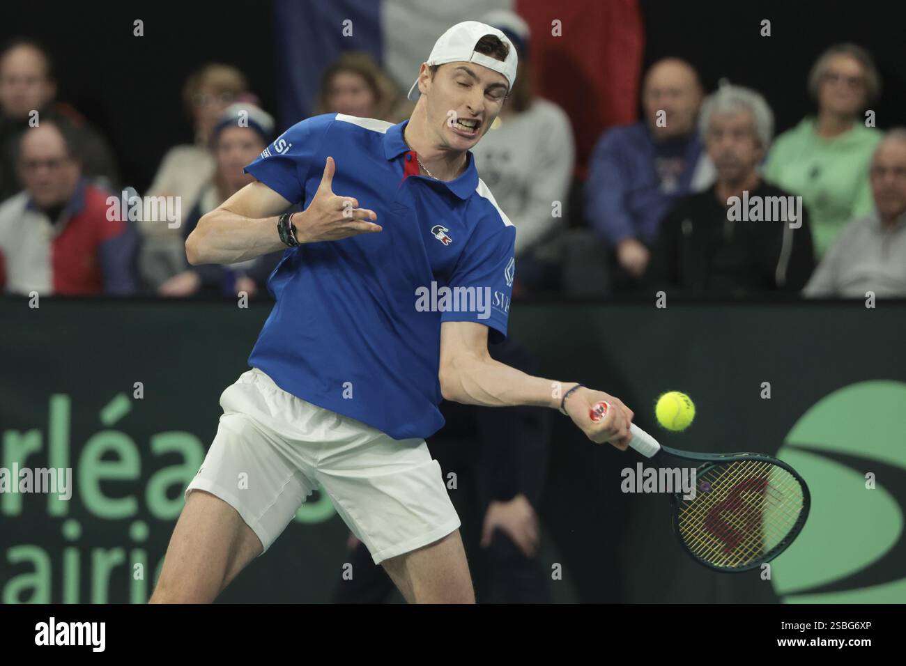 Ugo Humbert of France during day 1 of the Davis Cup 2025 Qualifiers