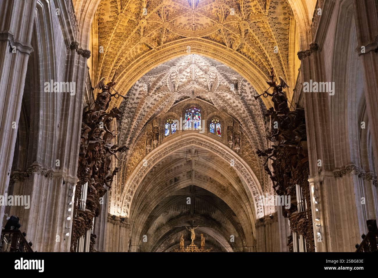 Seville Andalucia Spain 02 01 2025 Seville Cathedral Gothic seville-andalucia-spain-02-01-2025-seville-cathedral-gothic