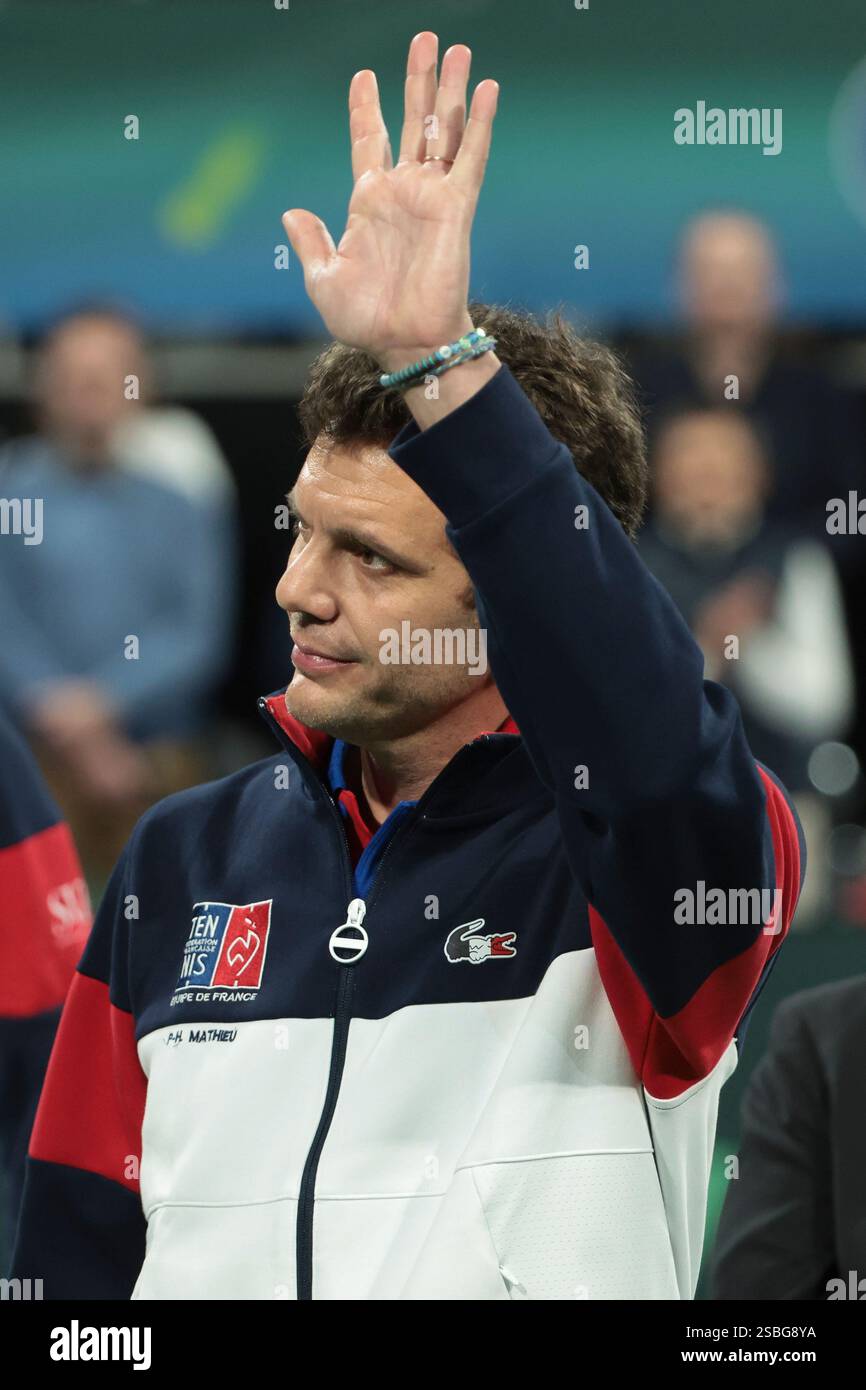 Davis Cup Captain of France PaulHenri Mathieu during day 1 of the