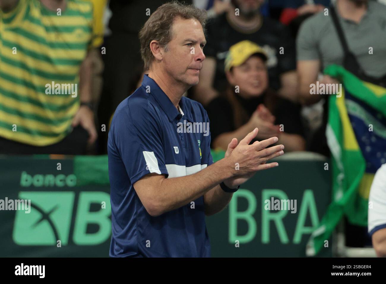 Davis Cup Captain of Brazil Jaime Oncins during day 1 of the Davis Cup