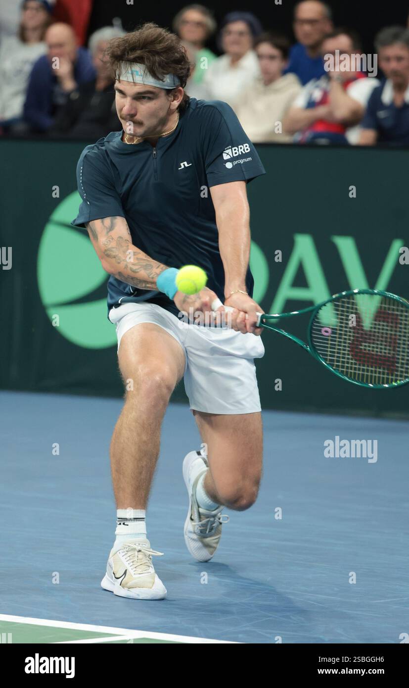 Thiago Seyboth Wild of Brazil during day 1 of the Davis Cup 2025