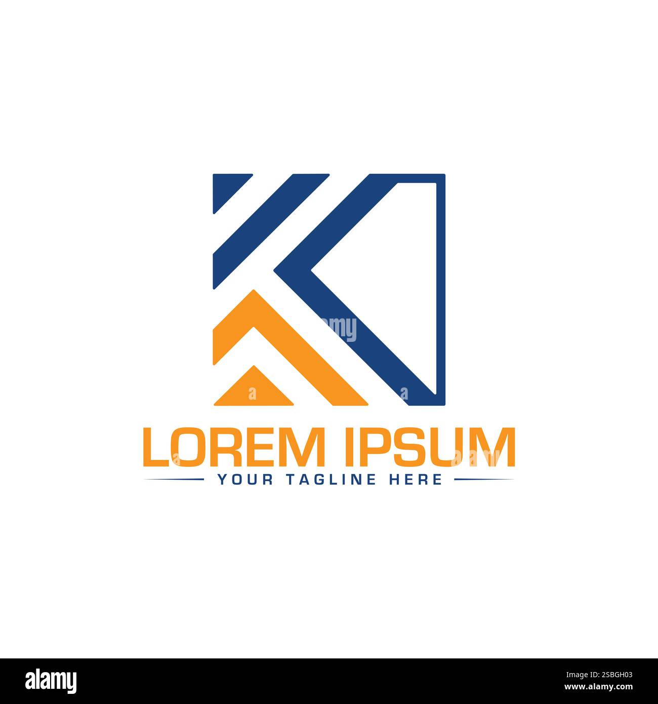 K Letter Logo Design, Unique K Logo Design Stock Vector