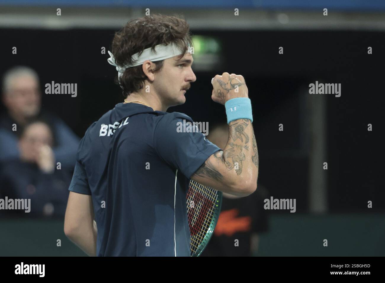 Thiago Seyboth Wild of Brazil during day 1 of the Davis Cup 2025