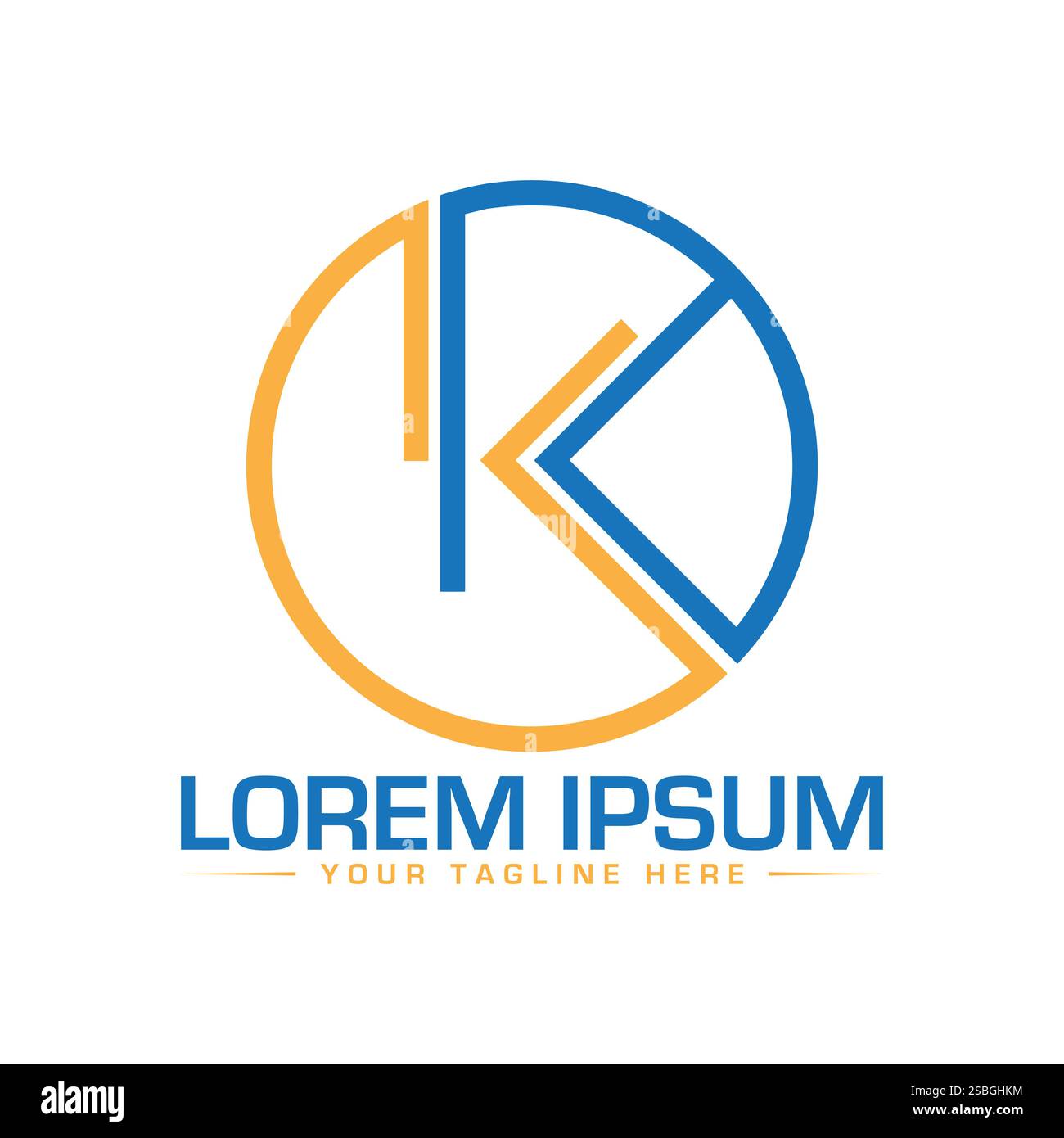 K Letter Logo Design, Unique K Logo Design Stock Vector
