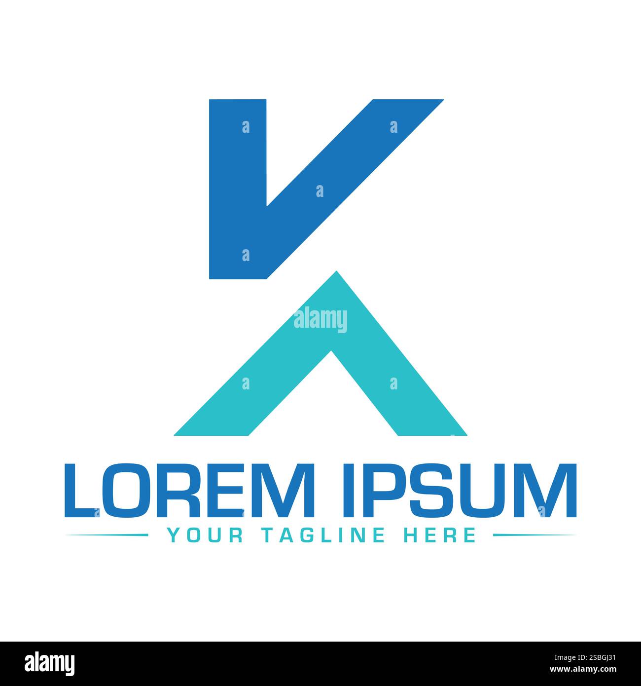 K Letter Logo Design, Unique K Logo Design Stock Vector