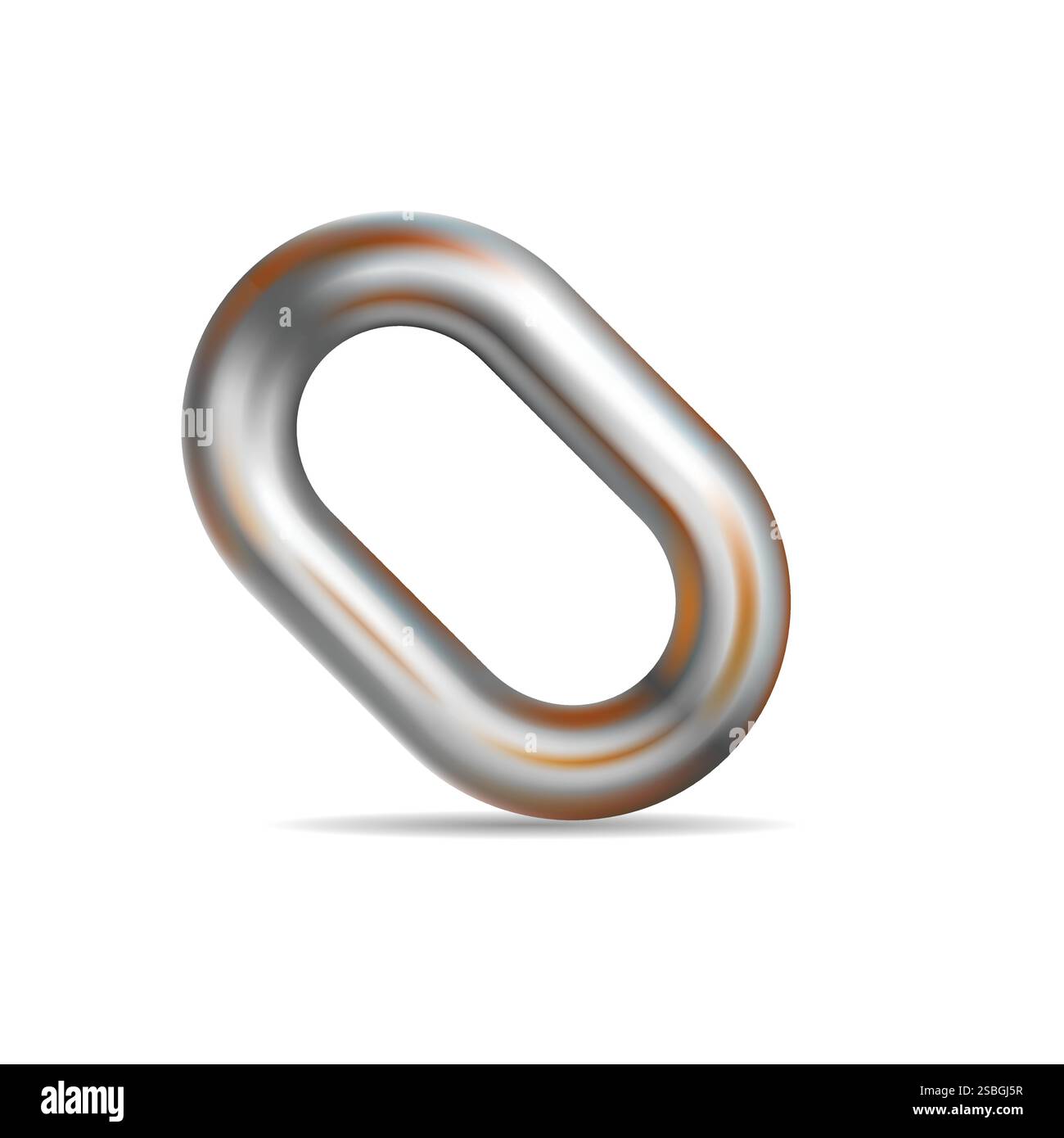 Rusty metalic chain vector illustration eps 10 Stock Vector