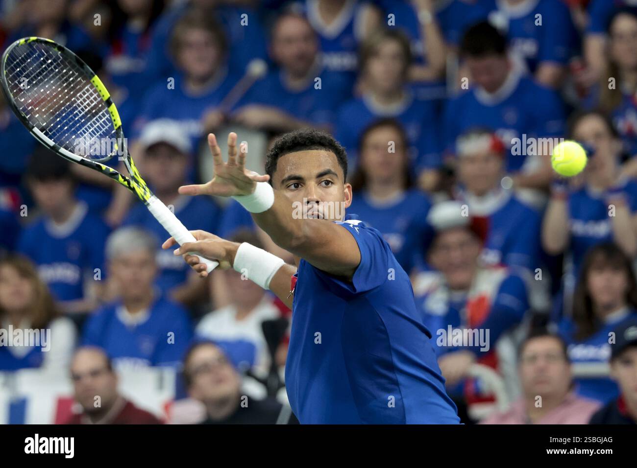 Arthur Fils of France during day 1 of the Davis Cup 2025 Qualifiers