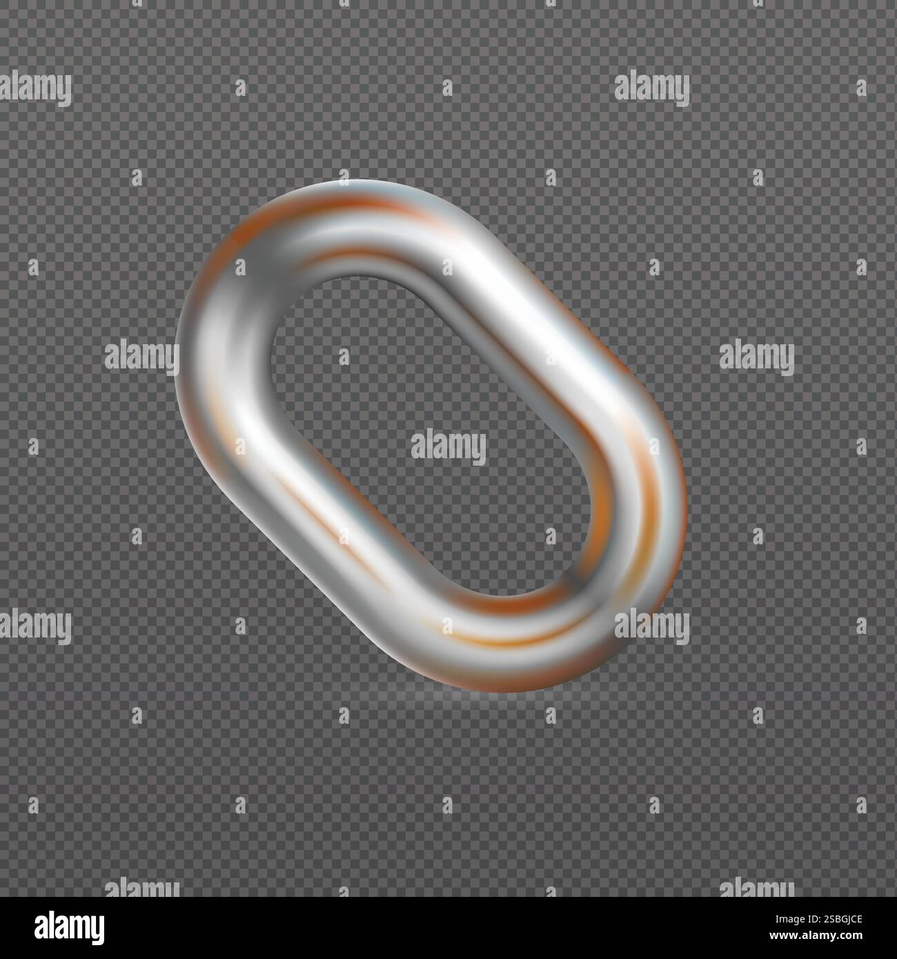 Rusty metalic chain vector illustration eps 10 Stock Vector