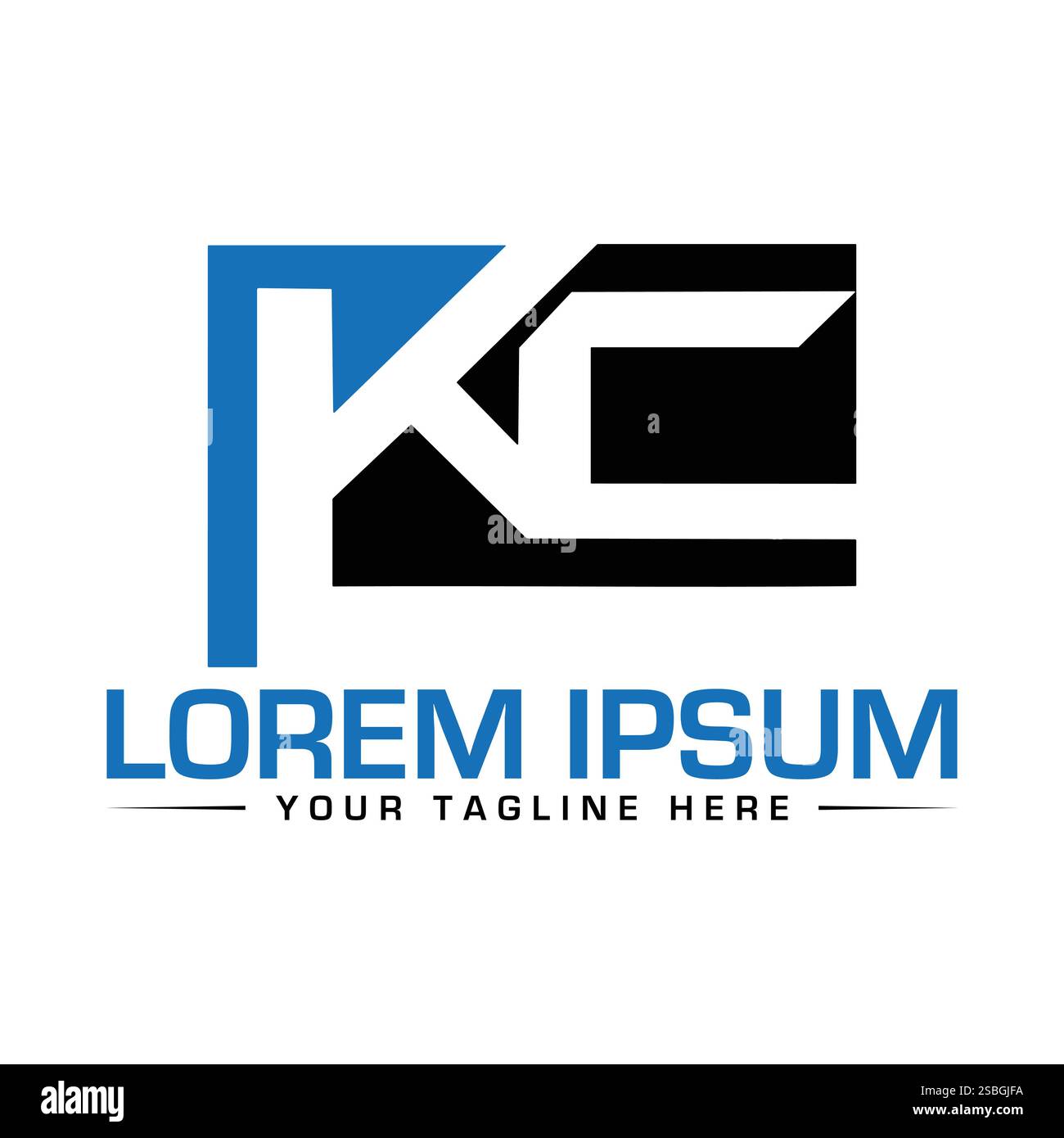 KC Logo Design Stock Vector