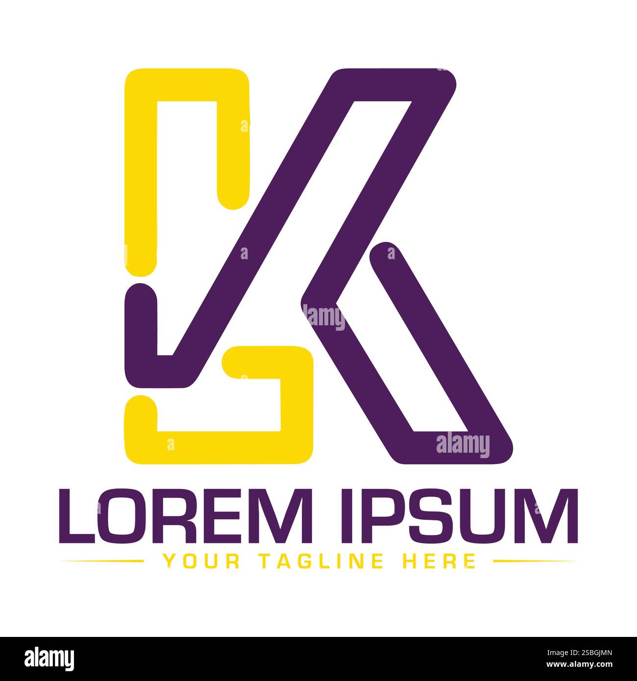 K Letter Logo Design, Unique K Logo Design Stock Vector