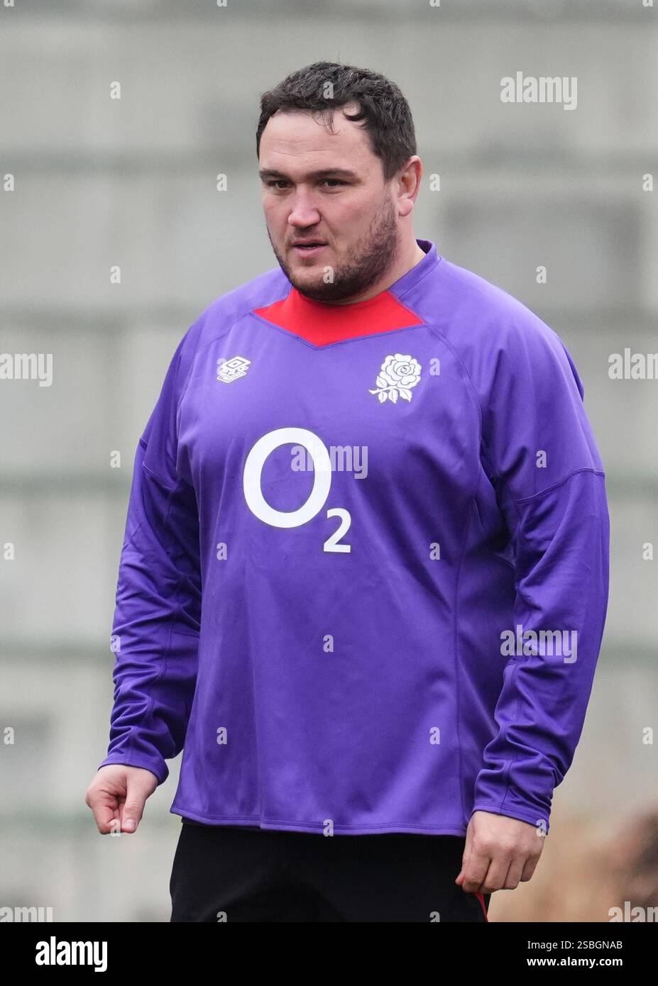 England's Jamie George during a training session at the Honda England ...