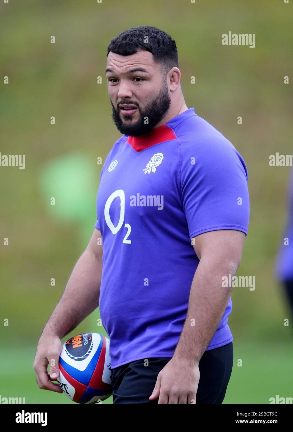 England's Ellis Genge during a training session at the Honda England ...