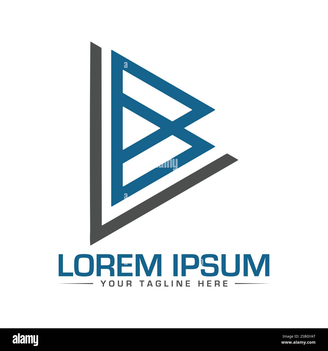 LB Letter Logo Design Stock Vector
