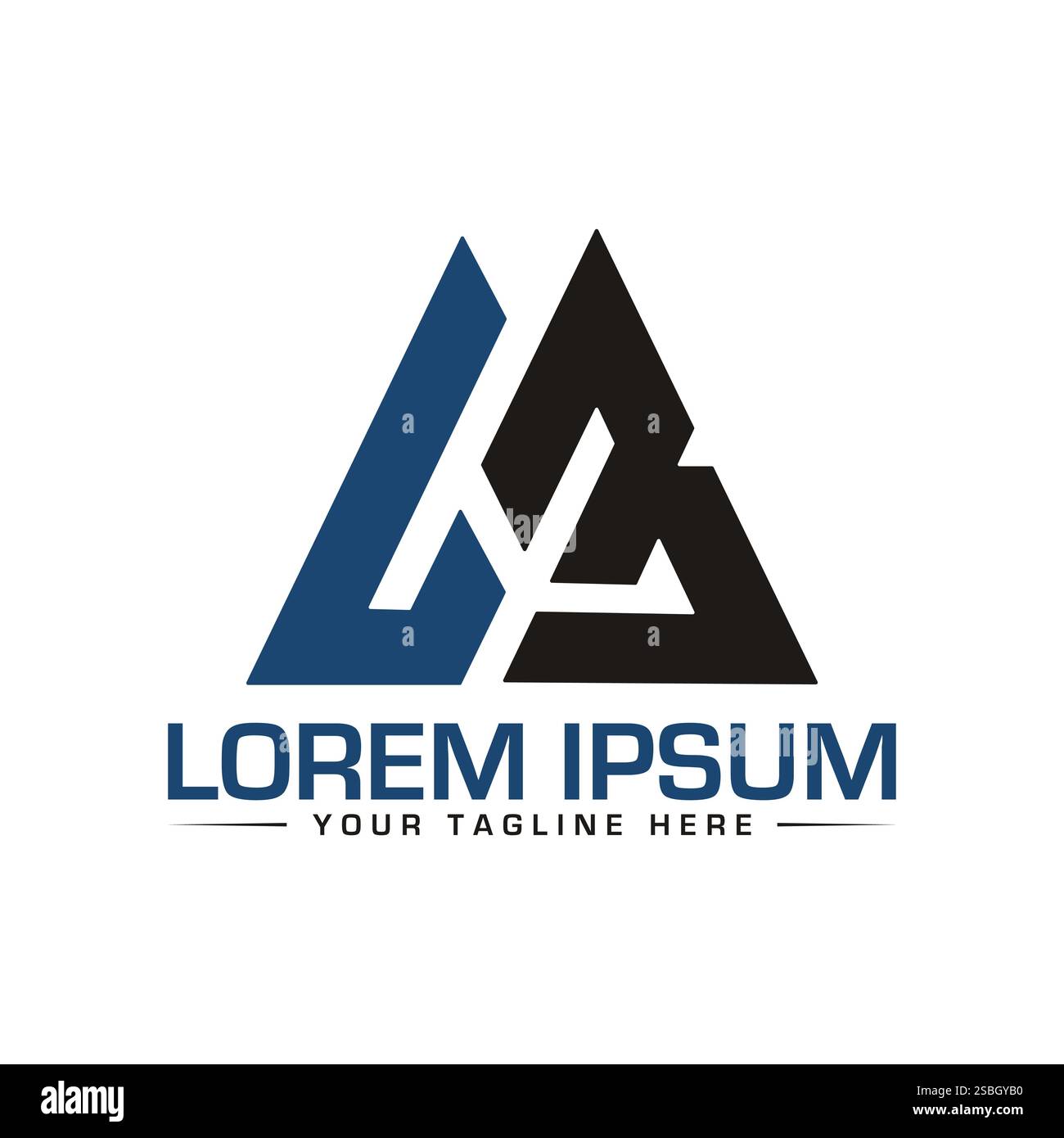 LB Letter Logo Design Stock Vector
