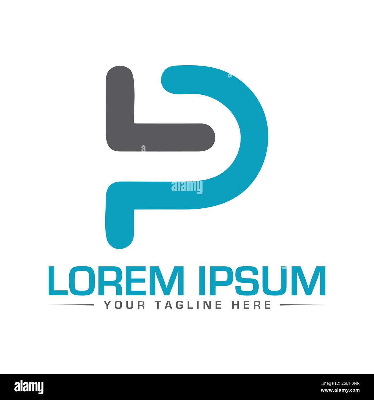 LP Logo Design Stock Vector