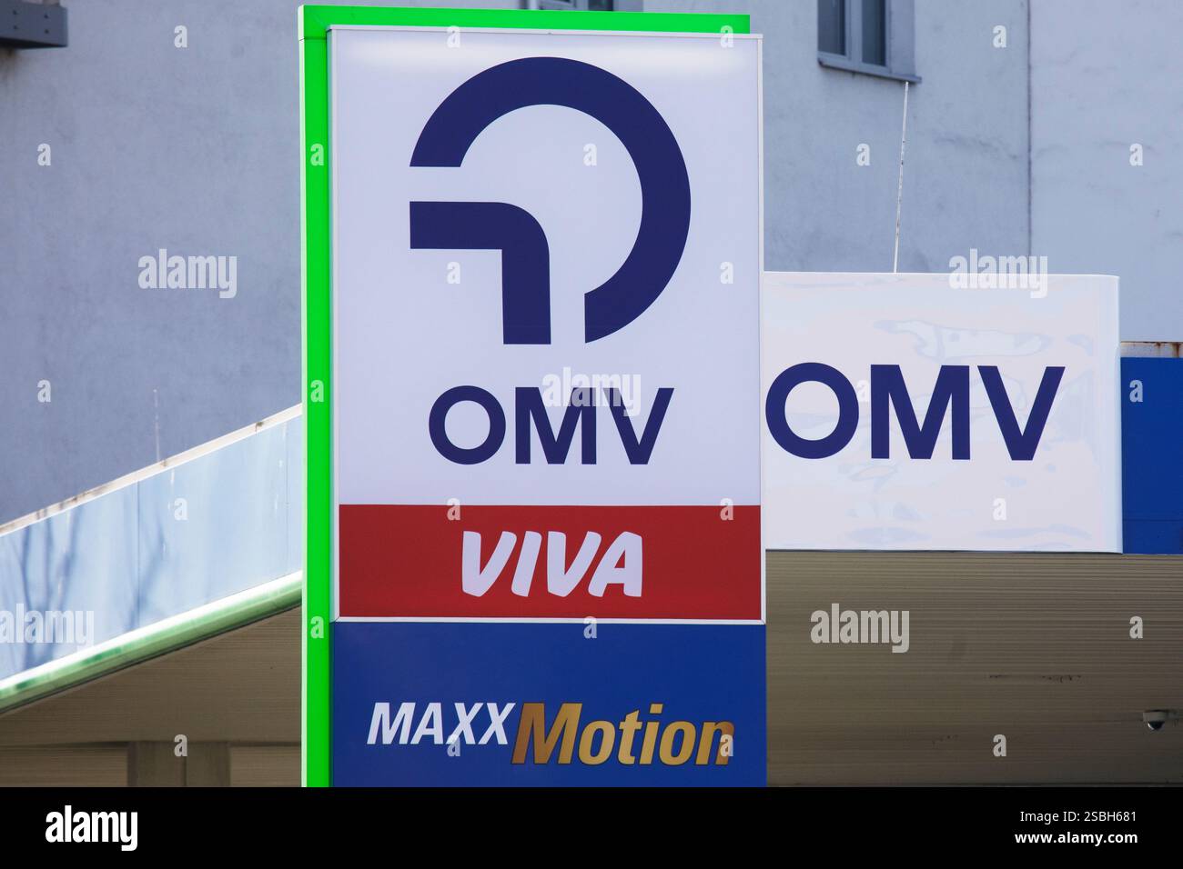 AUSTRIA; VIENNA; 20250203; Logo at a petrol station of the Austrian