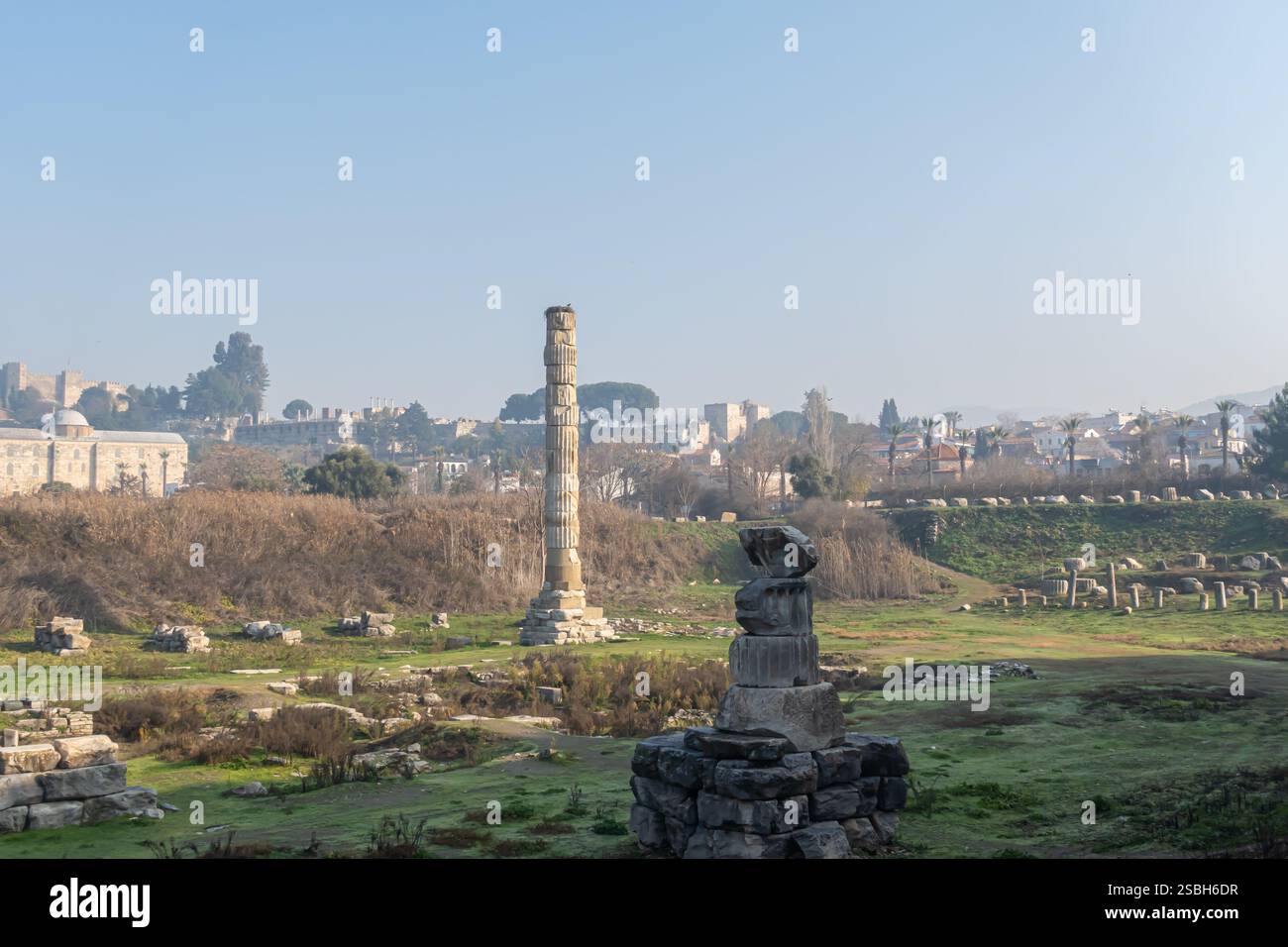 The Temple of Artemis or Artemision located in Ephesus (near the town