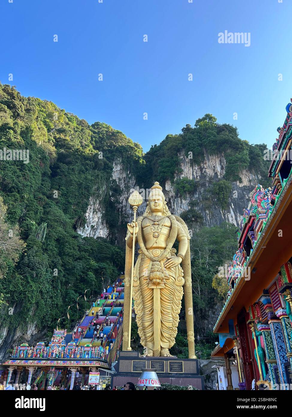 Arulmigu Murugan Statue | Batu Caves, Kuala Lumpur, Malaysia - Smartphone Captured Stock Image