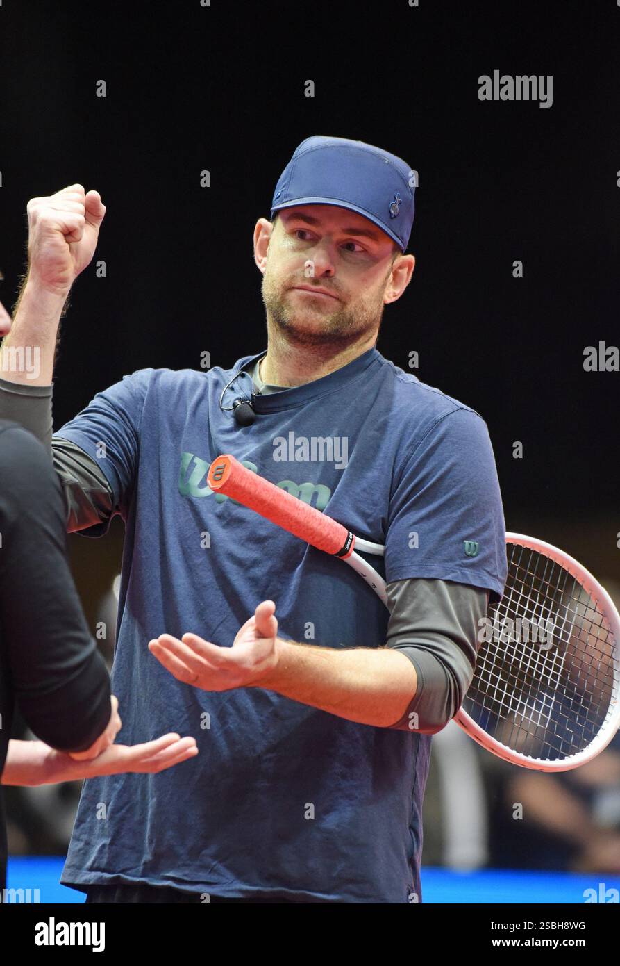Andy Roddick at a public appearance for Stars Servin' Up Love Celebrity ...