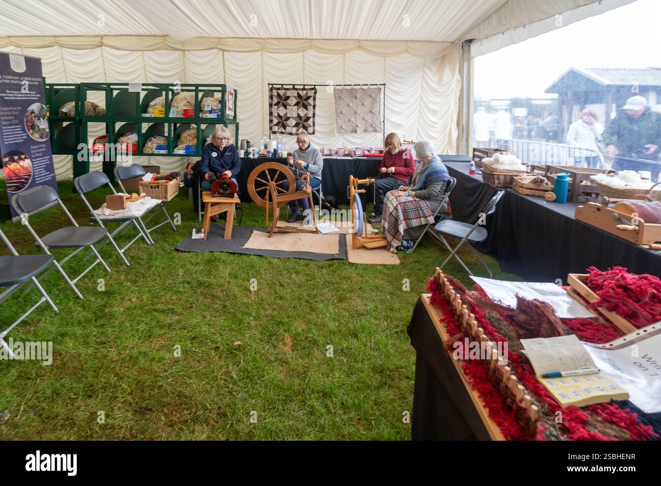 Wool Display at The Great Yorkshire Show, England Stock Photo - Alamy