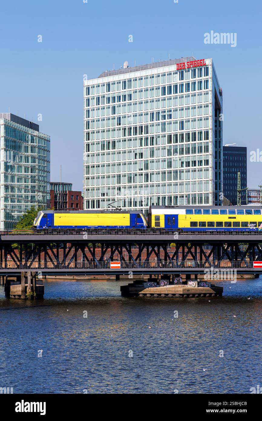 Hamburg, Germany - August 13, 2024: Metronom regional train public ...