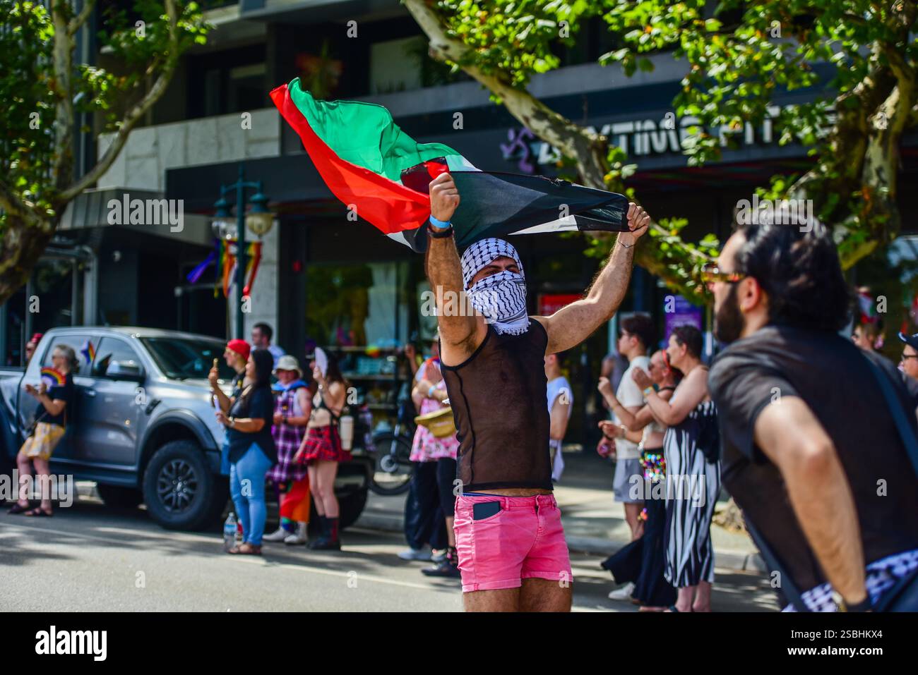 Melbourne, Australia. 02nd Feb, 2025. Queer Arabs Australia member is ...