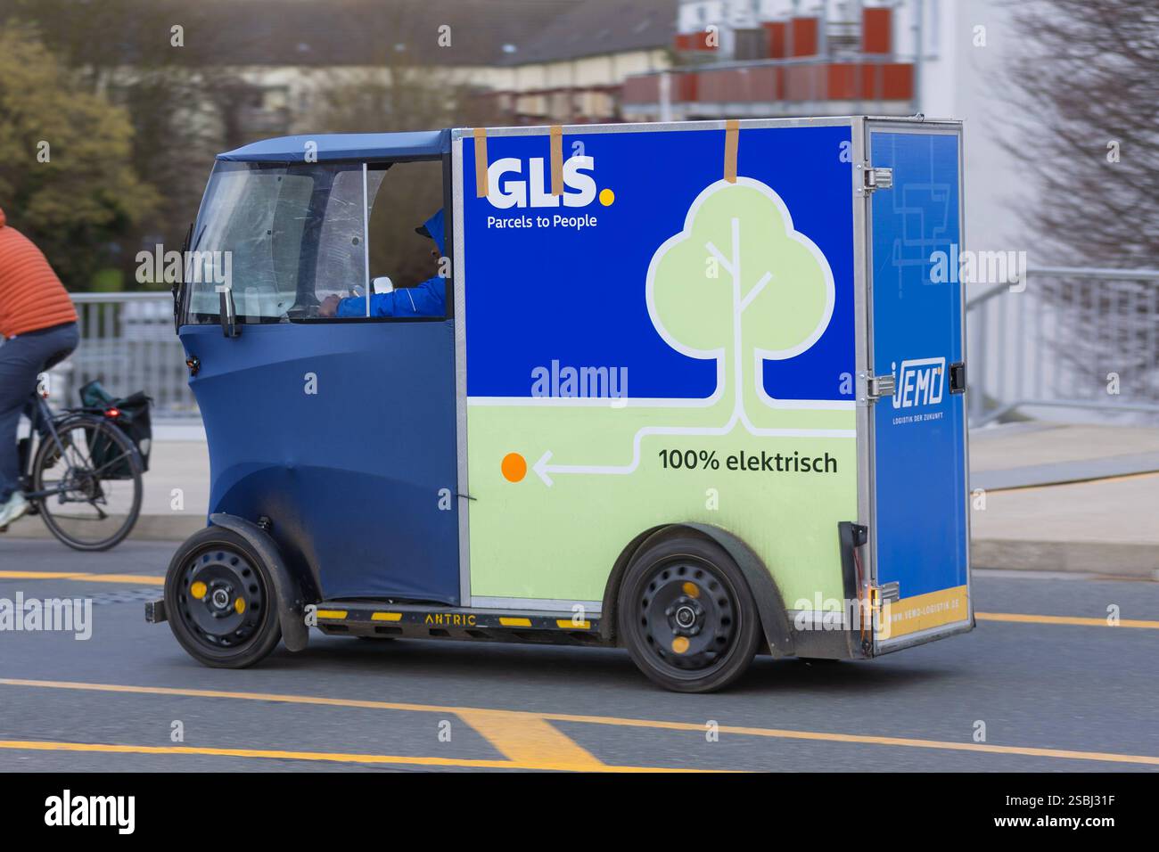 GLS Cargotrailer In Bonn 28 01 2025 Ein Cargotrailer 100 Elektrisch 