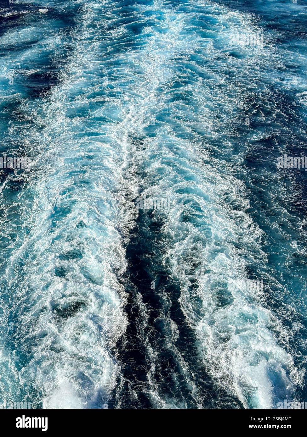 ship's wake - Smartphone Captured Stock Image