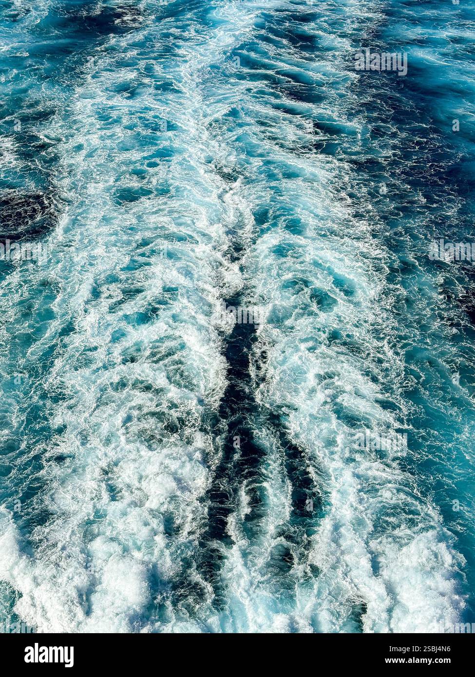 ship's wake - Smartphone Captured Stock Image