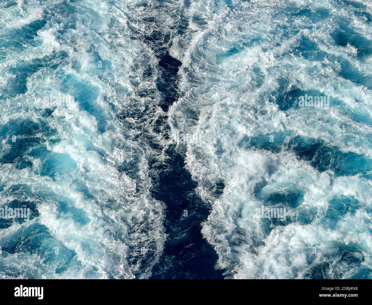 ship's wake - Smartphone Captured Stock Image