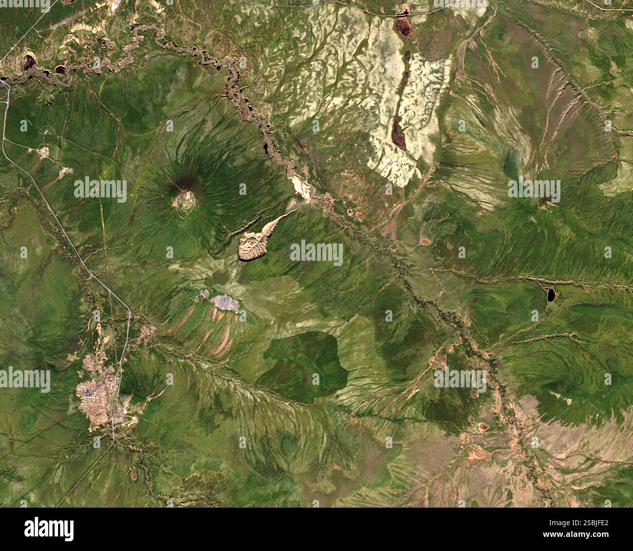 Batagaika Crater, the largest permafrost crater in the world, has ...
