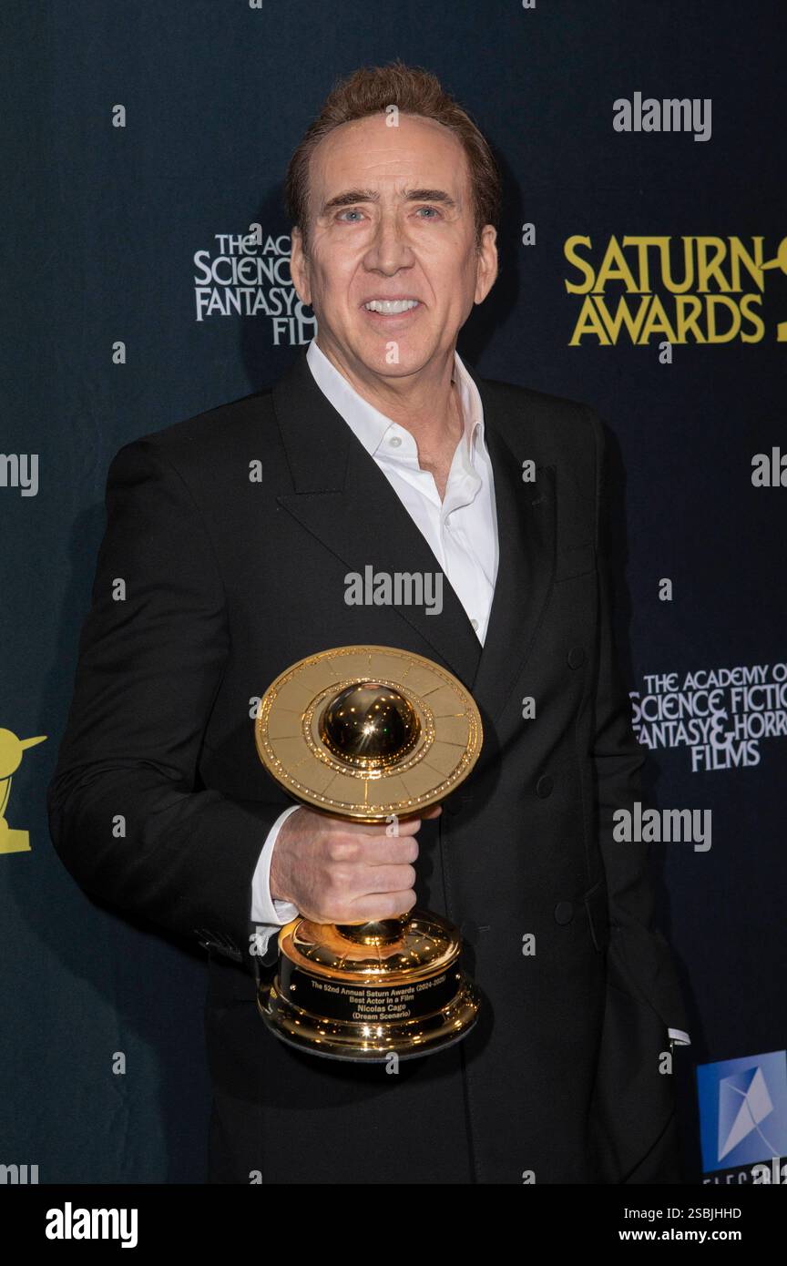 Nicolas Cage beim PreisträgerPhotocall der Verleihung der 52. Saturn